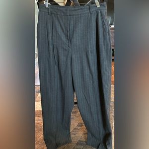 Zara PINSTRIPE STRAIGHT LEG PANTS